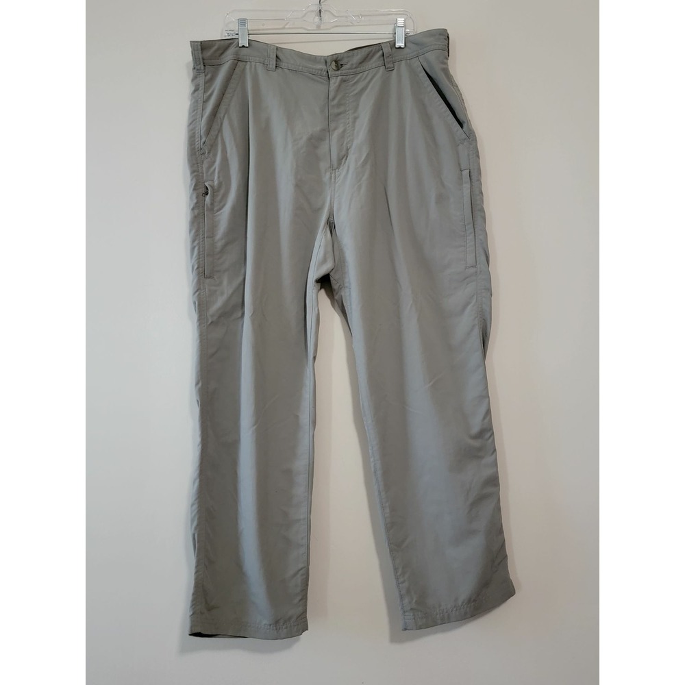 REI Water Repellent Outdoor Hiking Pants Men‎ Sz 38W x 30L Gray Nylon